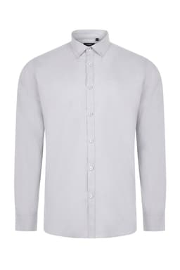 Camisa oxford stretch manga larga hombre