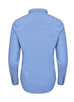 Camisa oxford stretch manga larga mujer