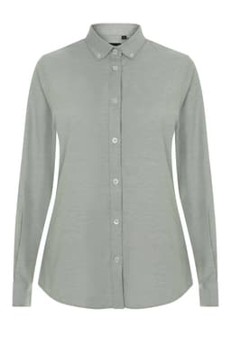 Camisa oxford stretch manga larga mujer