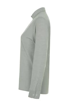 Camisa oxford stretch manga larga mujer