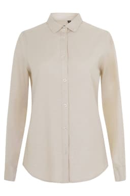 Camisa oxford stretch manga larga mujer