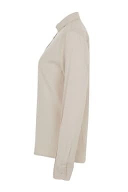 Camisa oxford stretch manga larga mujer