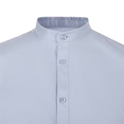Camisa cuello tirilla stretch manga corta hombre