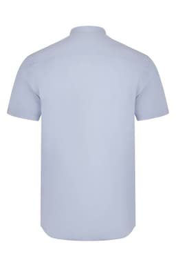 Camisa cuello tirilla stretch manga corta hombre