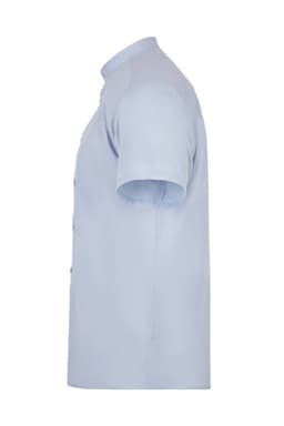 Camisa cuello tirilla stretch manga corta hombre