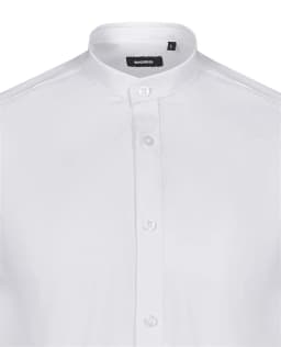 Camisa cuello tirilla stretch manga corta hombre