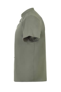 Camisa cuello tirilla stretch manga corta hombre