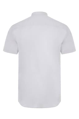 Camisa cuello tirilla stretch manga corta hombre