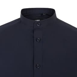 Camisa cuello tirilla stretch manga corta hombre