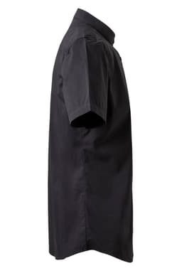 Camisa cuello tirilla stretch manga corta mujer