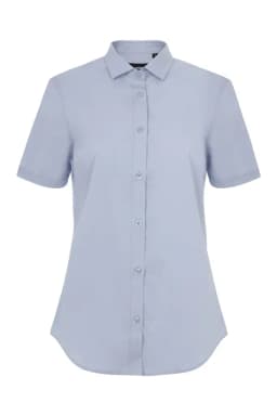 Camisa manga corta stretch mujer