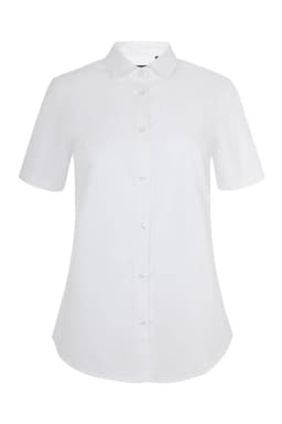 Camisa manga corta stretch mujer