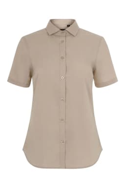 Camisa manga corta stretch mujer