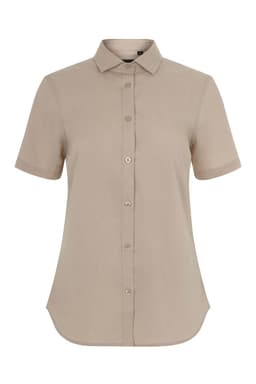 Camisa manga corta stretch mujer