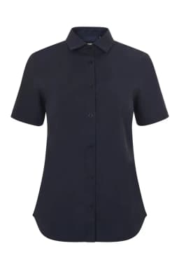 Camisa manga corta stretch mujer