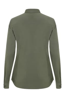 Camisa manga larga stretch mujer