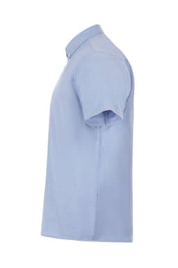 Camisa oxford stretch manga corta hombre