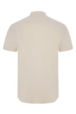 Camisa oxford stretch manga corta hombre