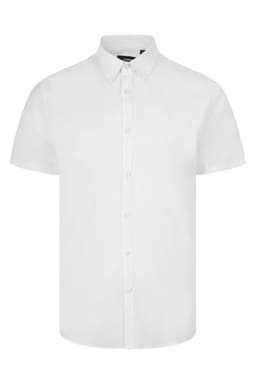 Camisa oxford stretch manga corta hombre