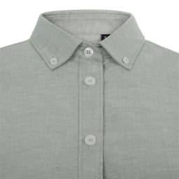 Camisa oxford stretch manga corta mujer