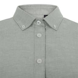 Camisa oxford stretch manga corta mujer