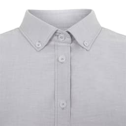 Camisa oxford stretch manga corta mujer