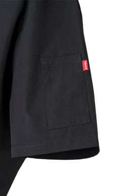 Chaqueta de cocina con automáticos manga corta