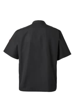 Chaqueta de cocina con automáticos manga corta