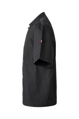 Chaqueta de cocina con automáticos manga corta