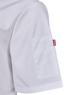 Chaqueta de cocina con automáticos manga corta