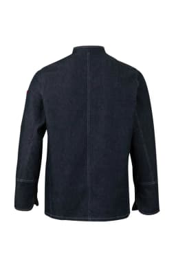 Chaqueta de cocina denim con automáticos