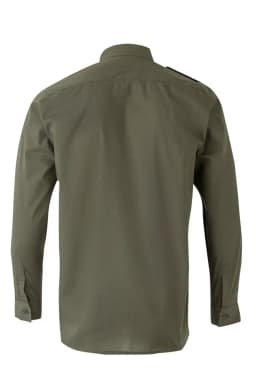 Camisa con galoneras manga larga