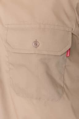 Camisa con galoneras manga larga