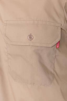 Camisa con galoneras manga larga