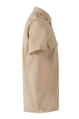 Camisa con galoneras manga corta