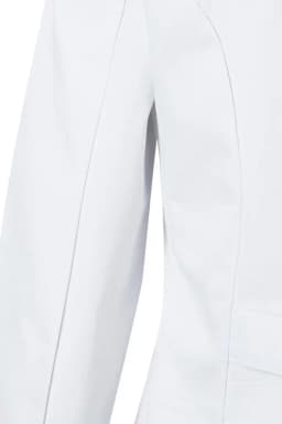 Bata semientallada manga larga mujer