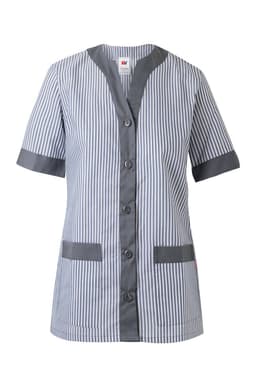 Chaqueta a rayas manga corta mujer