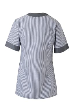 Chaqueta a rayas manga corta mujer