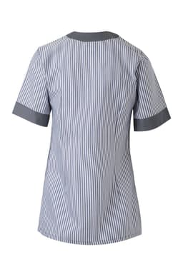 Chaqueta a rayas manga corta mujer