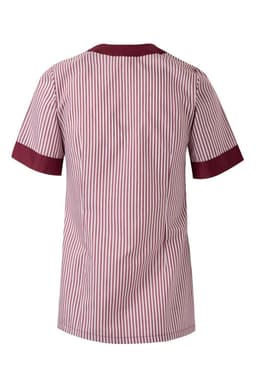 Chaqueta a rayas manga corta mujer