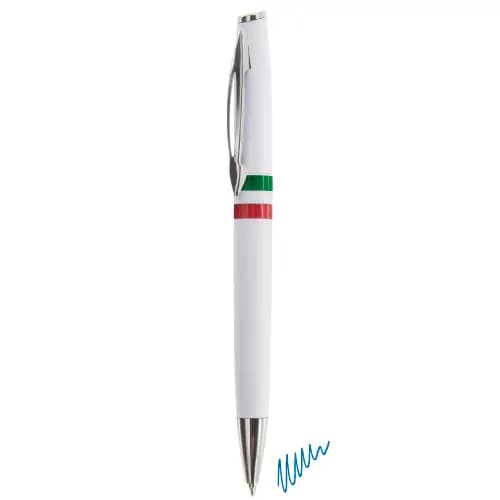 BOLIGRAFO METAL/PLASTICO BANDERA ITALIA "AYSEN"