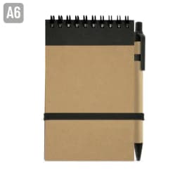 BLOC DE NOTAS CON BOLIGRAFO RECICLADO "MAEL"