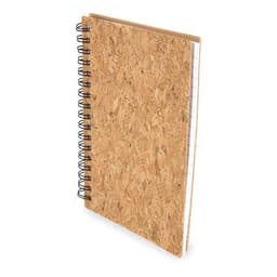 LIBRETA CON ANILLAS BLANCAS CORCHO NATURAL