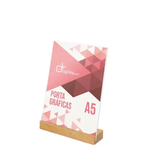 PORTAGRAFICAS A5 BASE MADERA "IZOR"