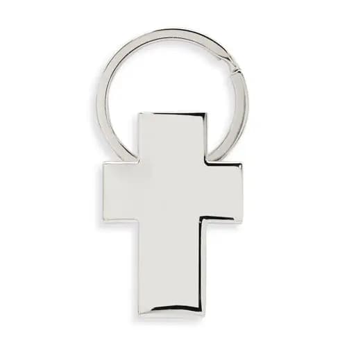 LLAVERO METALICO FORMA CRUZ "CHRISTIAN"