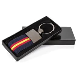 LLAVERO CINTURON BANDERA FRANCIA BLANCO "DEREX"