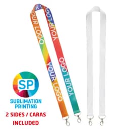 LANYARD SUBLIMACION DOBLE CARA 2 MOSQUETONES"NAYA"