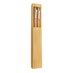 SET BOLIGRAFO Y PORTAMINAS BAMBU "ELASTIC"