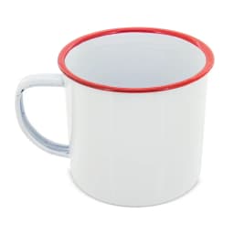 MUG METÁLICA ESMALTADA “RETRO” REBORDE