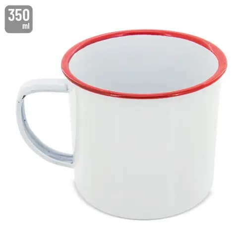 MUG METÁLICA ESMALTADA “RETRO” REBORDE